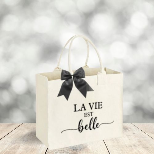 " La vie est belle " - Sac de Shopping