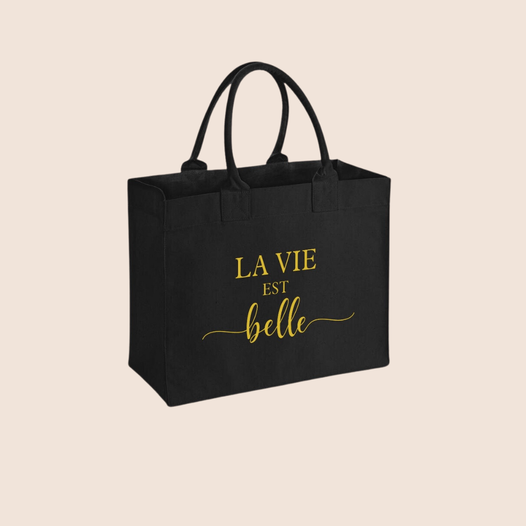 " La vie est belle " - Sac de Shopping