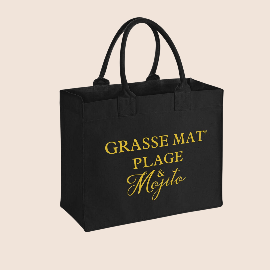 " Grasse Mat, Plage & Mojito " - Sac de Shopping